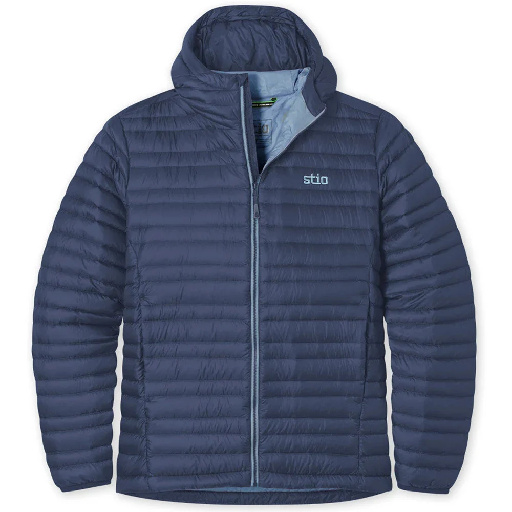 STIO® Recycled Men's Pinion Down Windproof Hooded Mountain Jacket 1