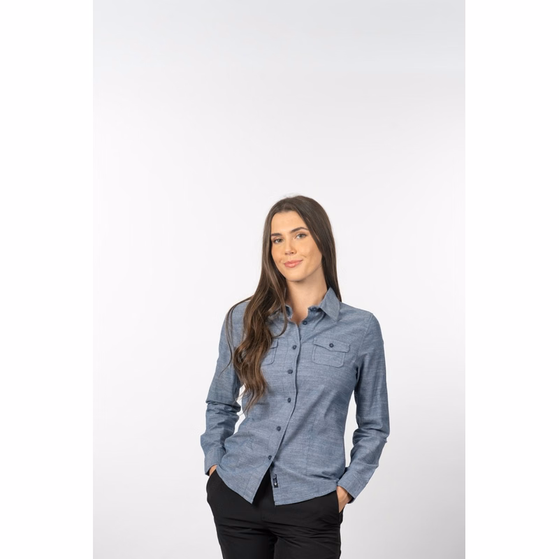 Burnside Ladies' Chambray Long Sleeve Shirt