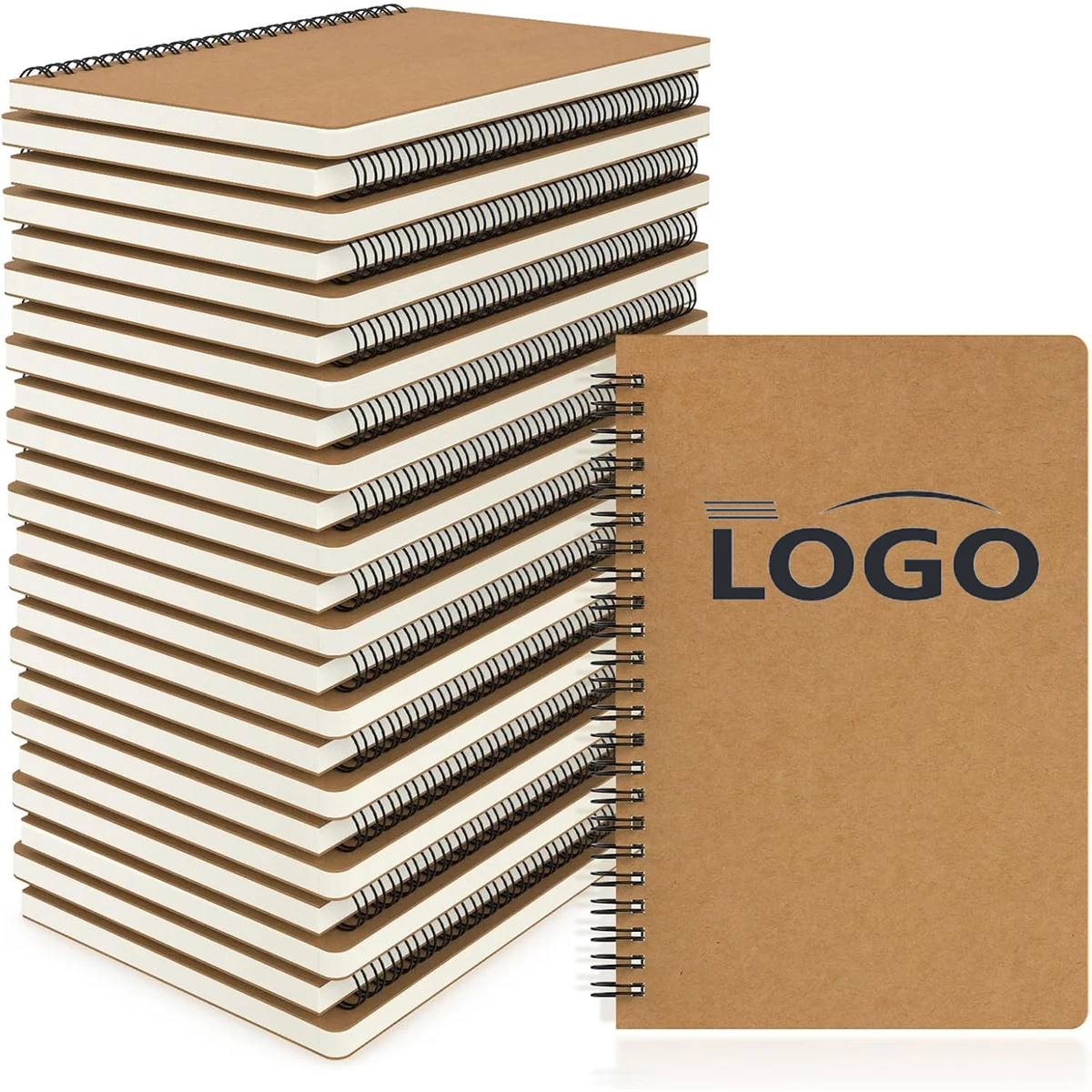 A5 Coil Kraft Paper Notebook 100 Pages 1