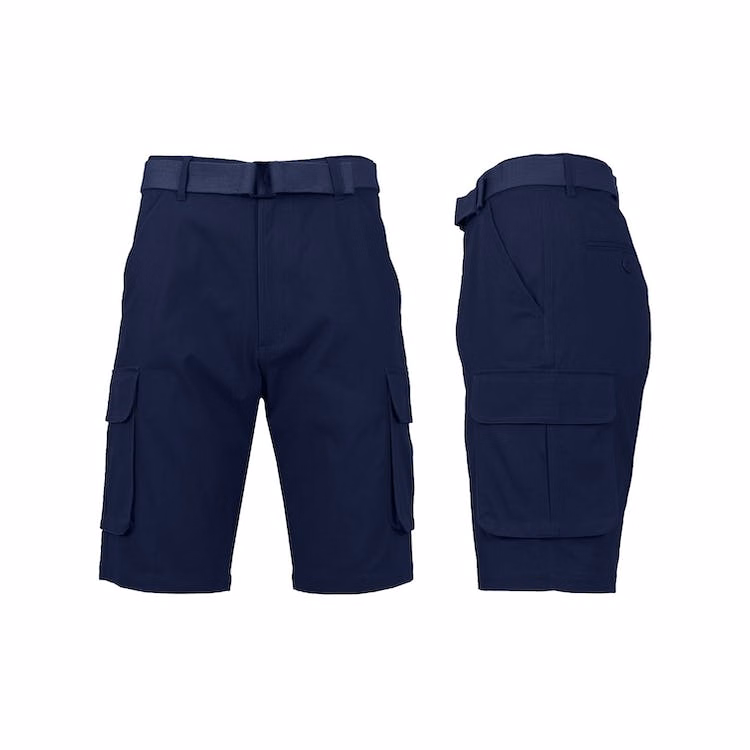 Men's Belted Cargo Shorts - Navy Sizes 30-42