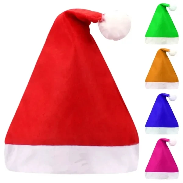 Custom Non-Woven 10.625" Santa Hat — Holiday Party Promotional Apparel 1