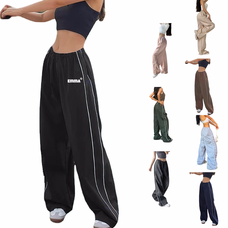 Women's Baggy Y2K Parachute Pants