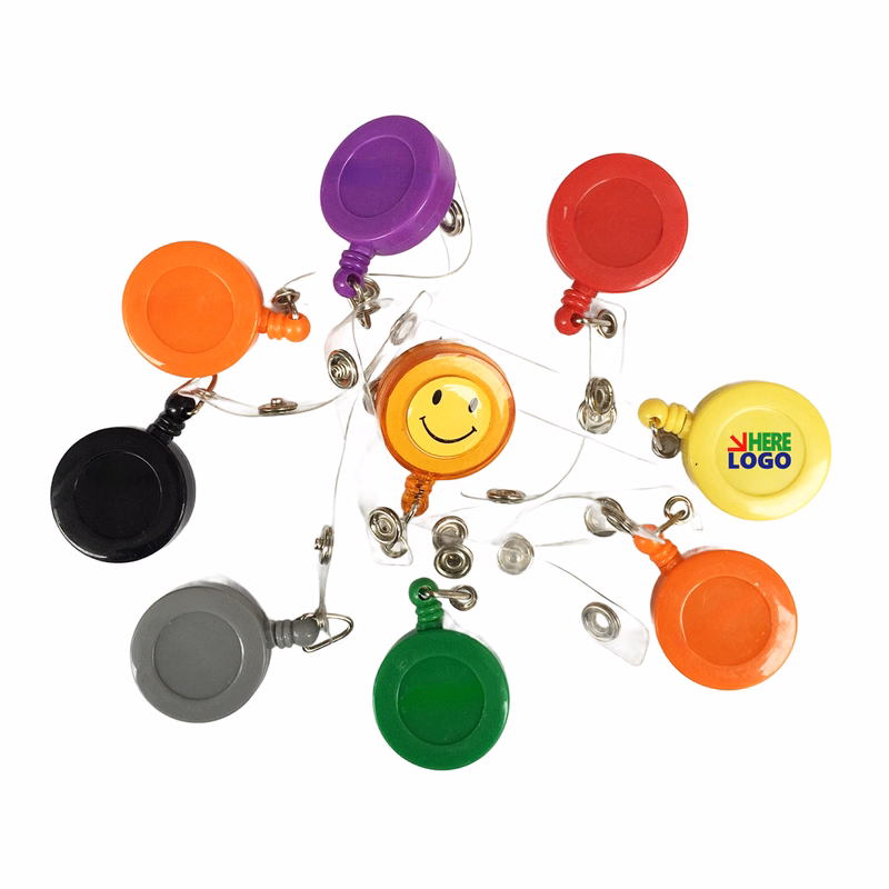 MOQ50 Durable Round Retractable Badge Reel for Badges