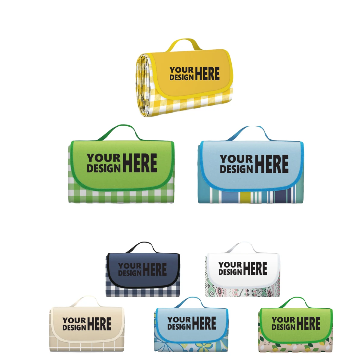 Seaside Camping Multi-Color Customizable Picnic Mat 1