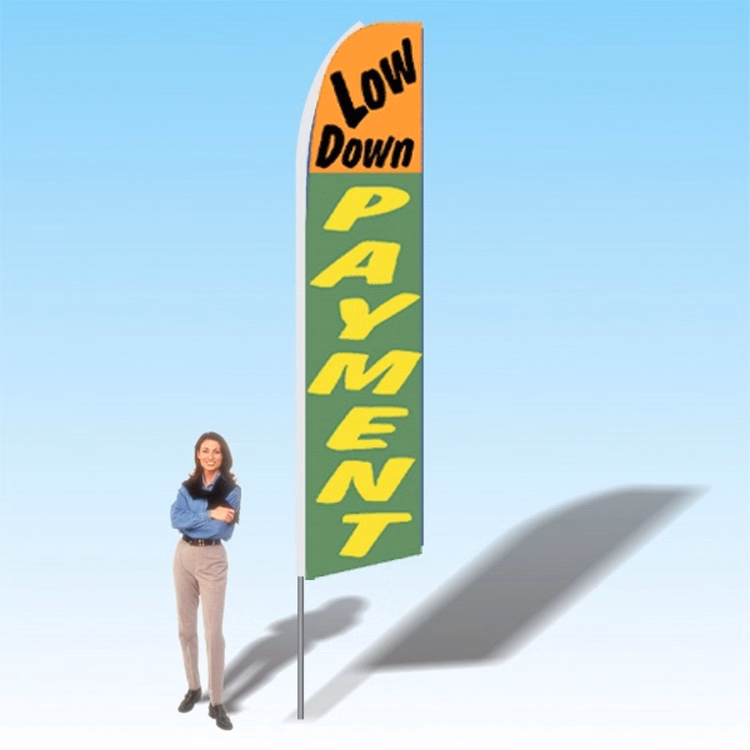15FT Low Down Payment Advertising Banner Flag