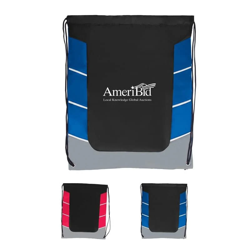 Color Block Drawstring Backpack 1