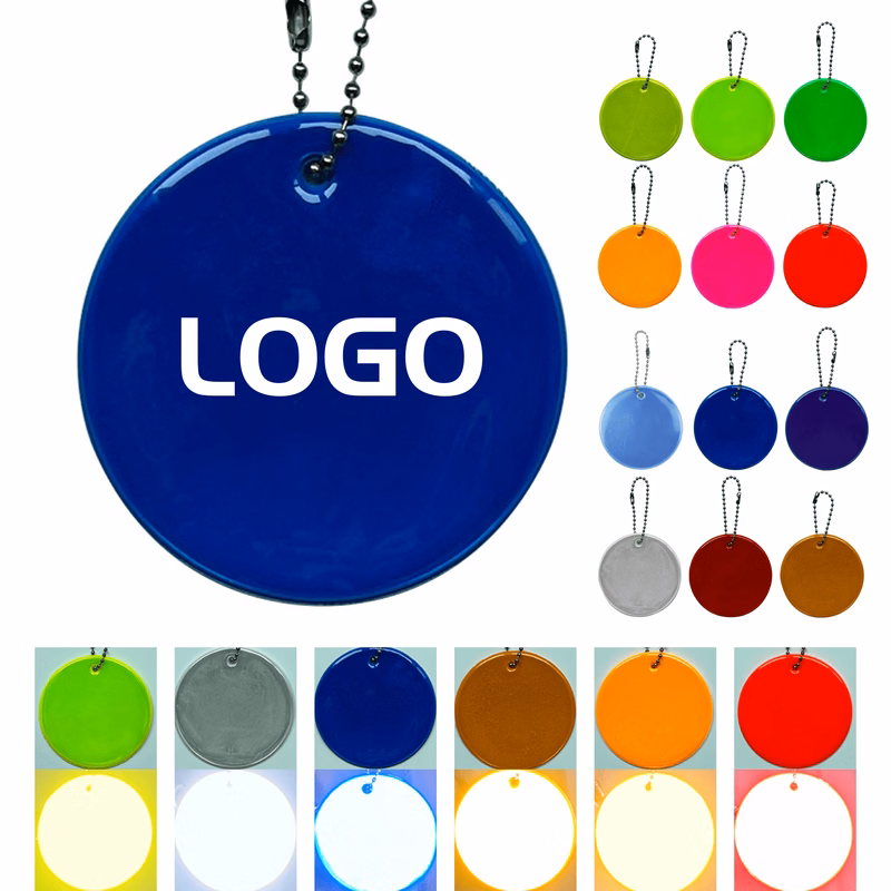 Circular Night Visibility Bag Charm