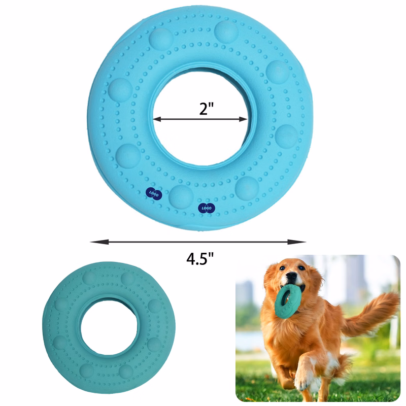 Versatile Rubber Donut Pet Toy