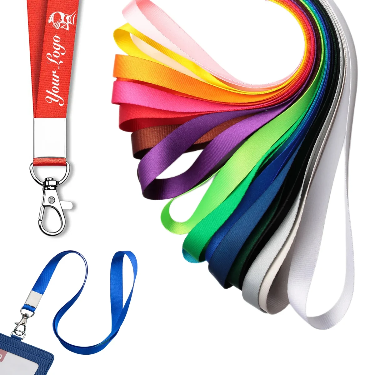 Nylon Neck Lanyards with Clip 1