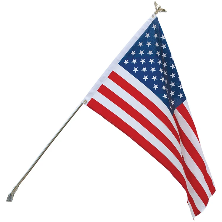 Silver Promotional Home Set with 3' x 5' Cotton US Flag 1