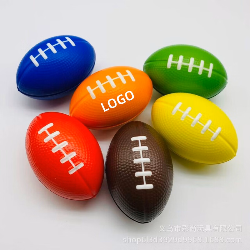 Mini Rugby Shape Foam Ball Stress Relief Toy