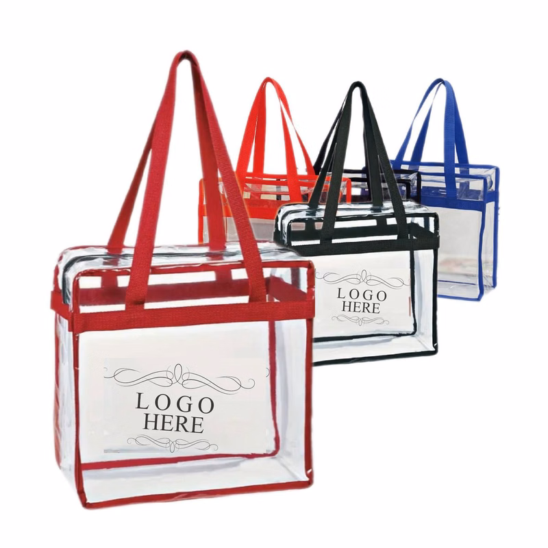 Transparent Portable PVC Tote Bag