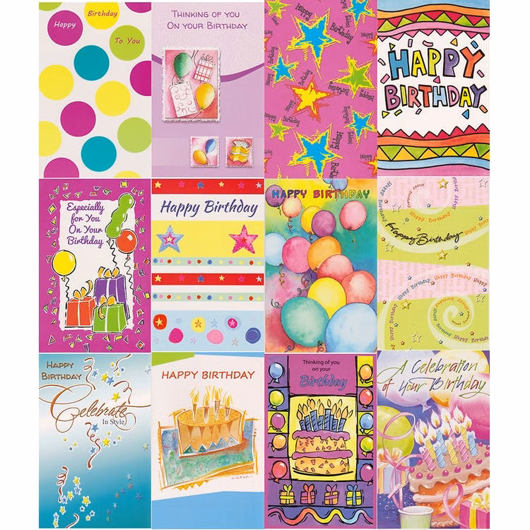Birthday Cards - Assorted 5"x7"