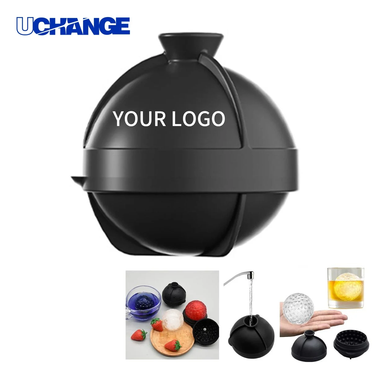 Silicone Golf Ball Ice Mold Tool 1