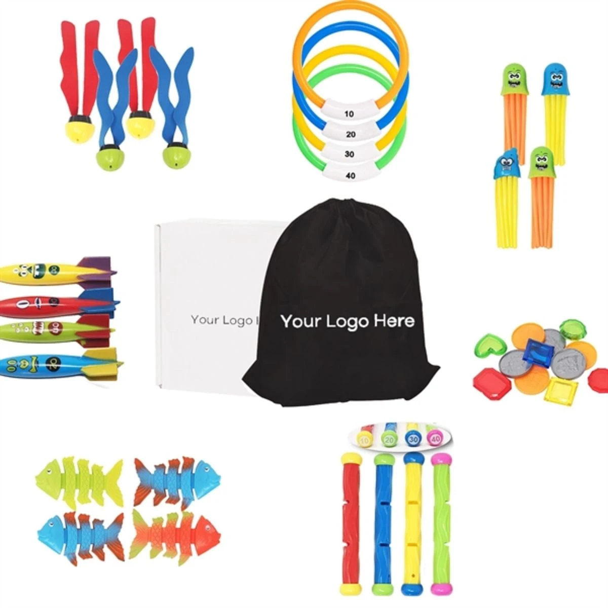 36 PCs 38 Diving Pool Toys Deluxe Set 1