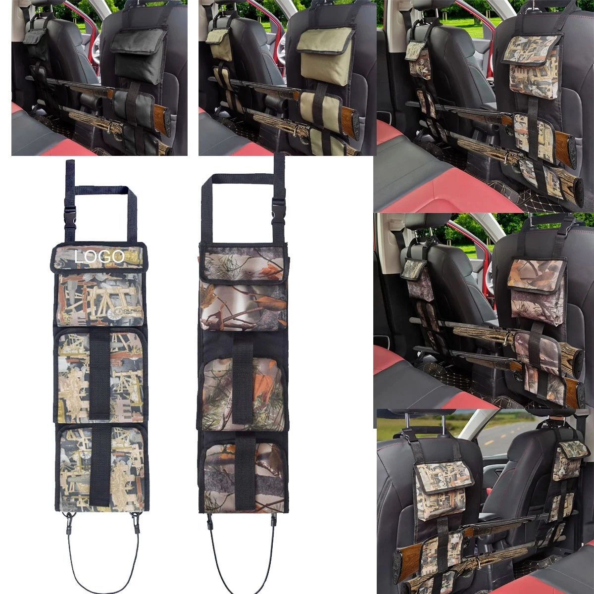 Car Seat Back Gun Sling Organizer With Pockets 1