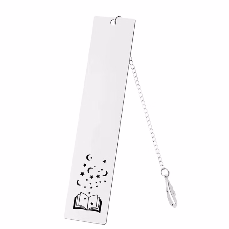 Metallic Stainless Steel Bookmark