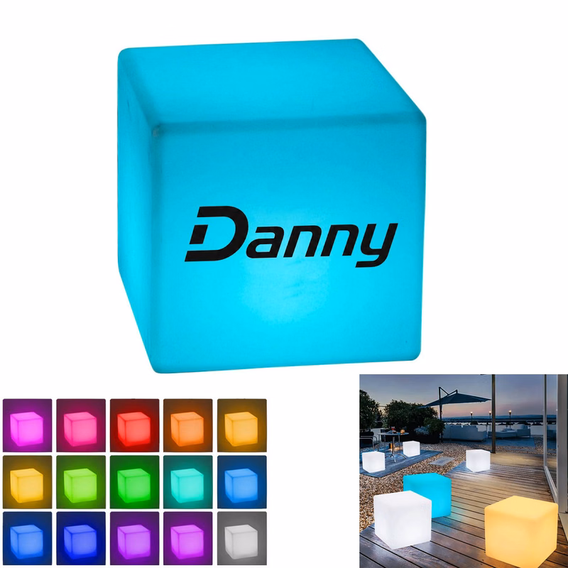 LED Light-Up Cube Stool