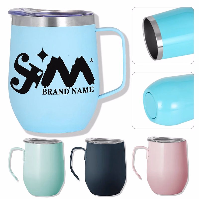 12oz Double Wall Insulated Stainless Steel Coffee Travel Mug