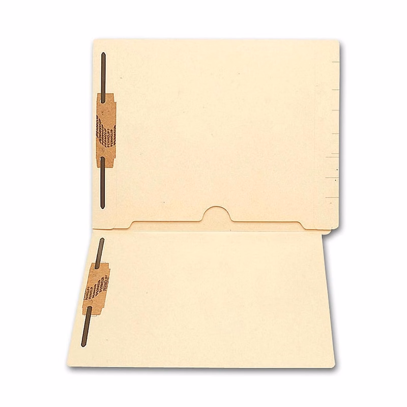 File Folder, End Tab Full Pocket Manila, Two Fasteners