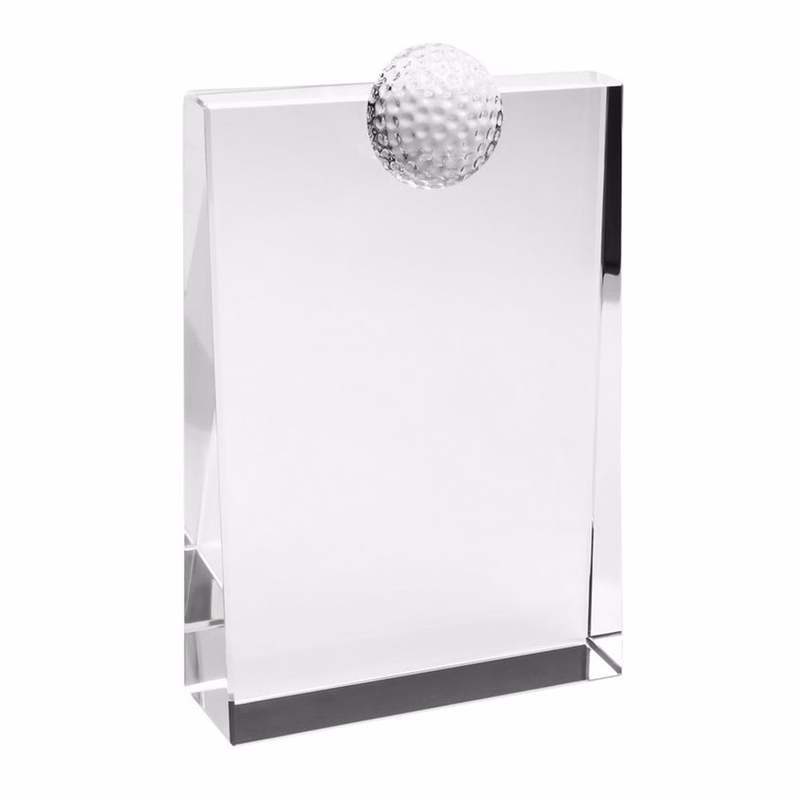 5" Crystal Award - Golf Baldwin_D558CA