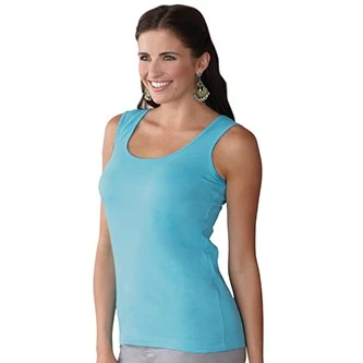 Embroidered LAT Ladies Colored Tank Top 1