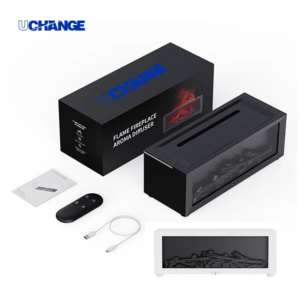 Flame-Effect Ultrasonic Humidifier & Aroma Diffuser 1
