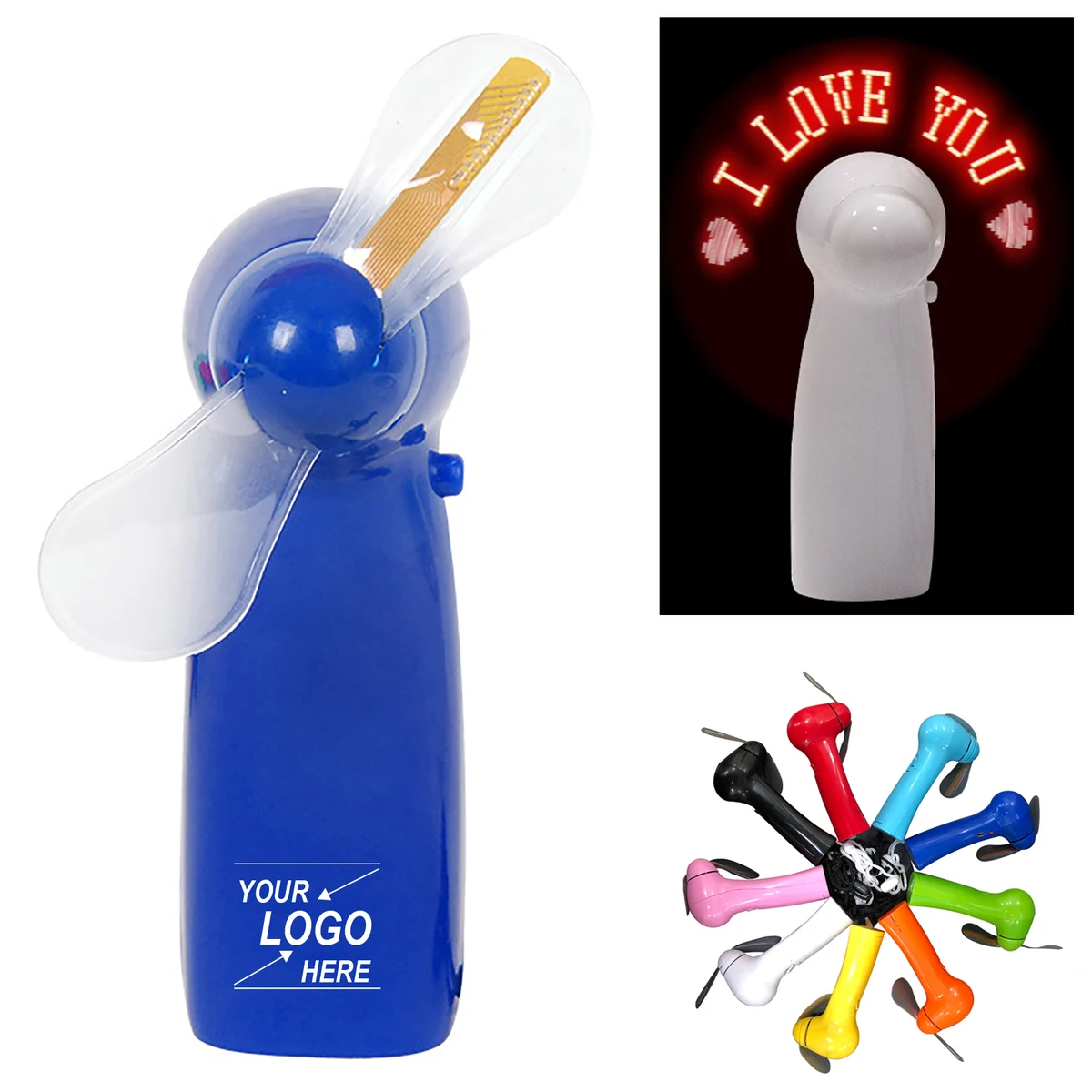 Portable Programmable LED Handheld Fan 1