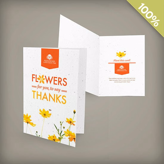 Double-Sided Medium Plantable Greeting Cards
