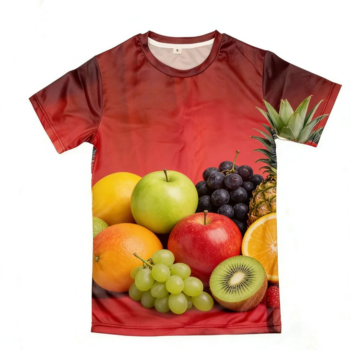 Full Color Mesh Crew Neck Tee 1