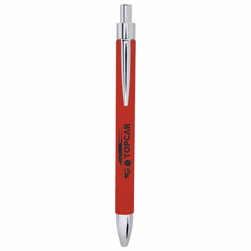 Red Leatherette Pen