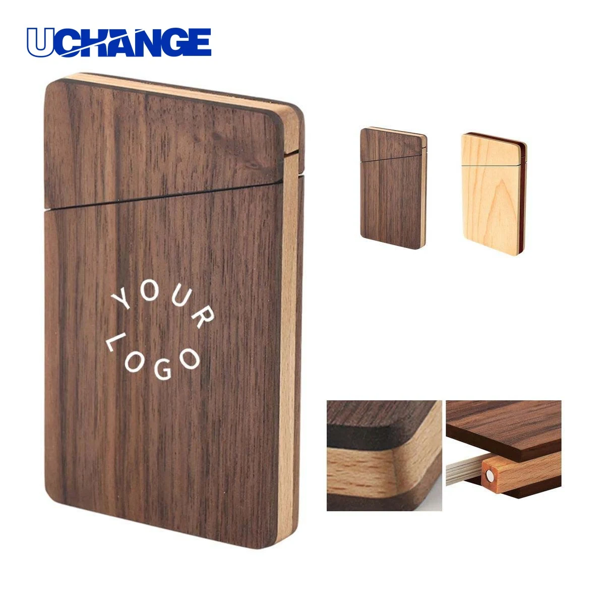 Lighter Shaped Business Card Holder Case Sleek 1