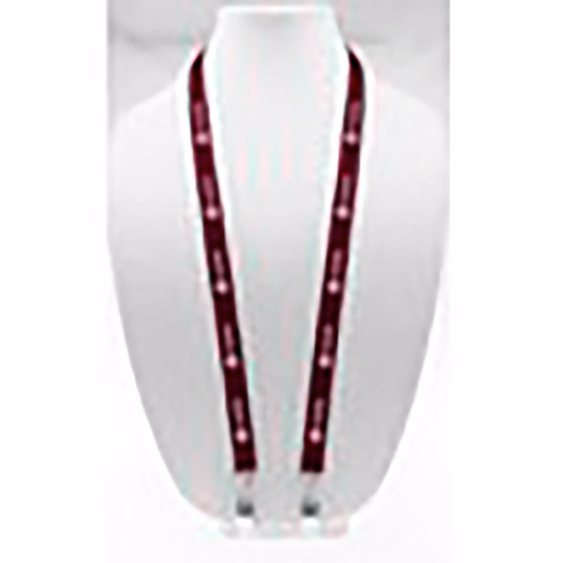 Dye Sublimated Double Metal Bulldog Clip Lanyard