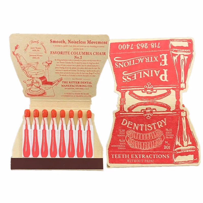 miniature book match boxes