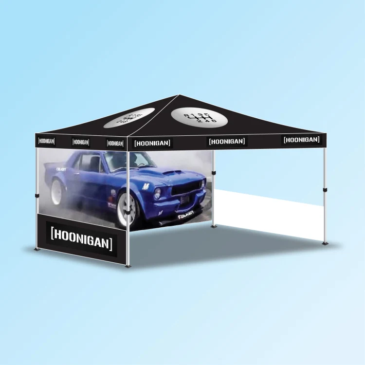 20 Foot Polyester Tent Back Wall - Full Digital Double Sided 1