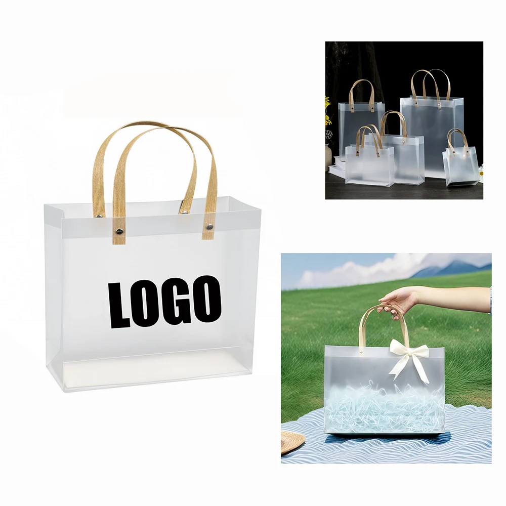 PP transparent gift bag tote bag 1
