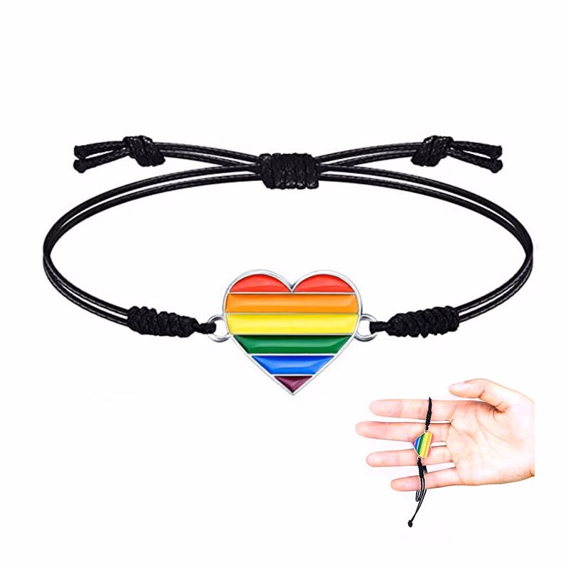 Women Heart Braided Bracelet