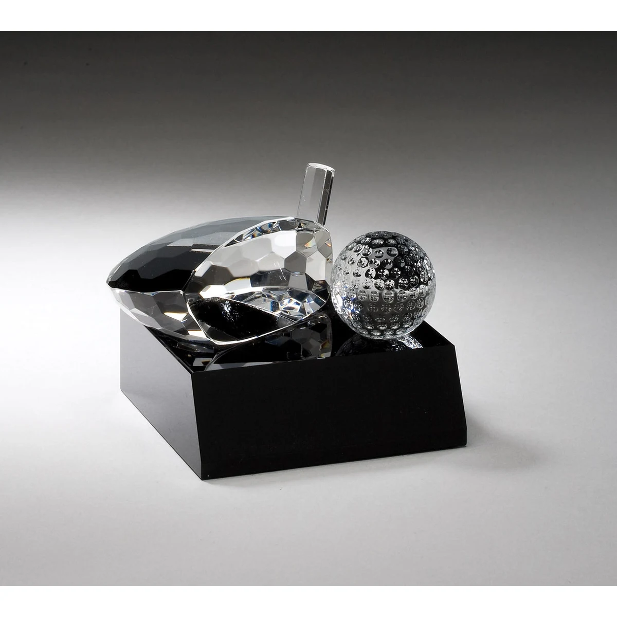 Driver And Golf Ball On Black Base 4 X 3 1