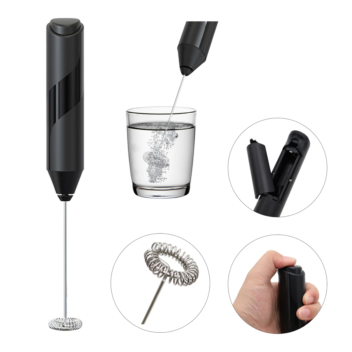 Electric Stainless Steel Electri Milk Frother 1