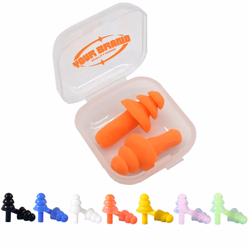 Soft Silicone Reusable Sleeping Noise Cancelling Earplugs