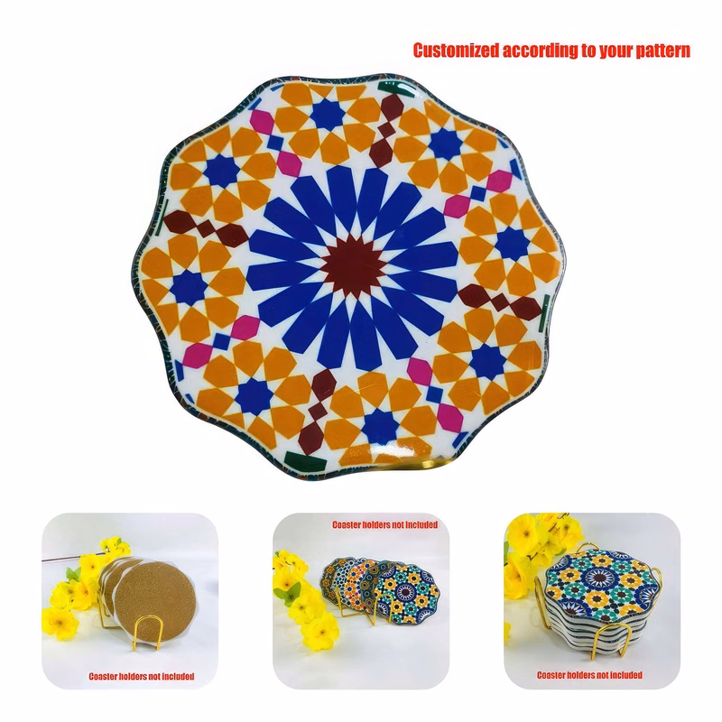 Custom 4 inch Ceramic Coasters