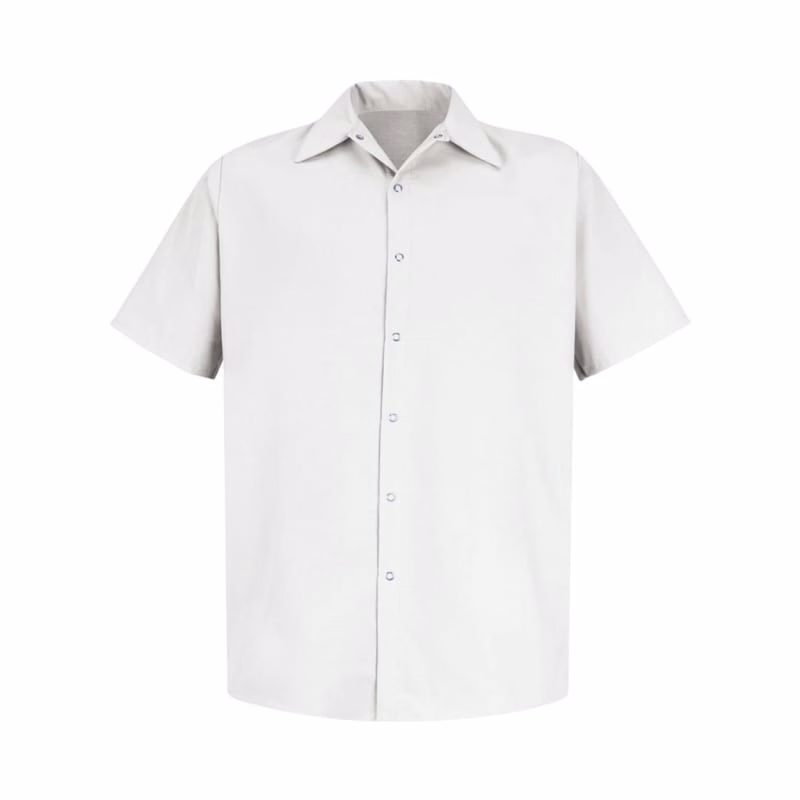 Red Kap Men's Tall Specialized Short Sleeve Pocketless Work Shirt - SP26T