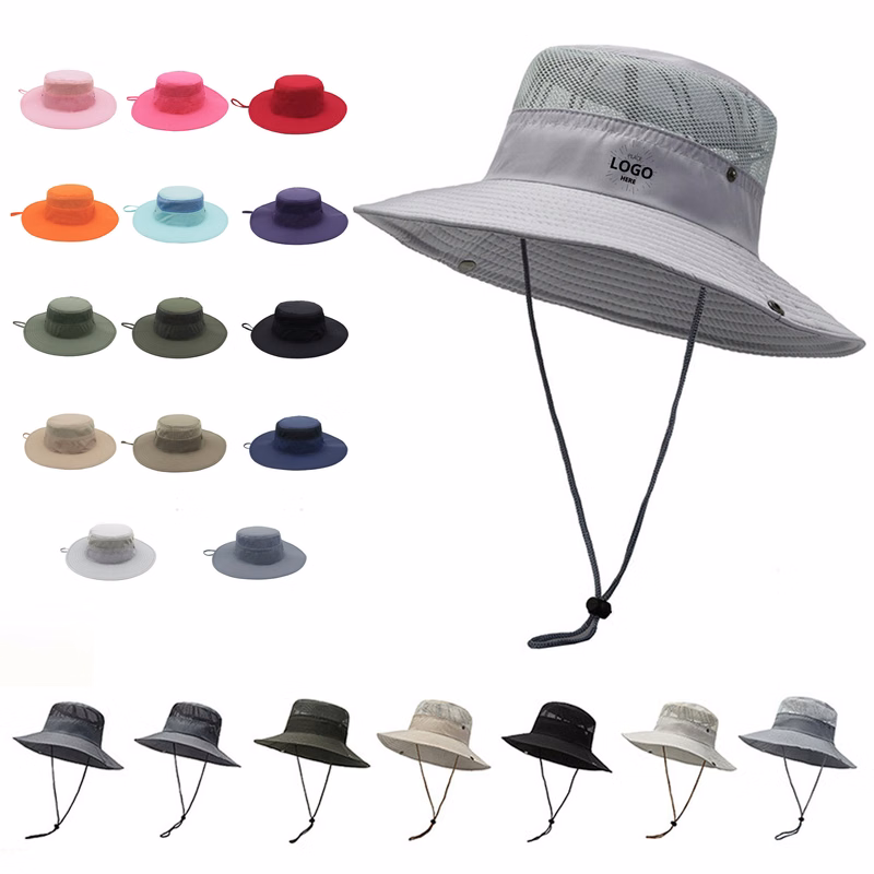 Outdoor Sun Hat with Adjustable Strap and Foldable Design