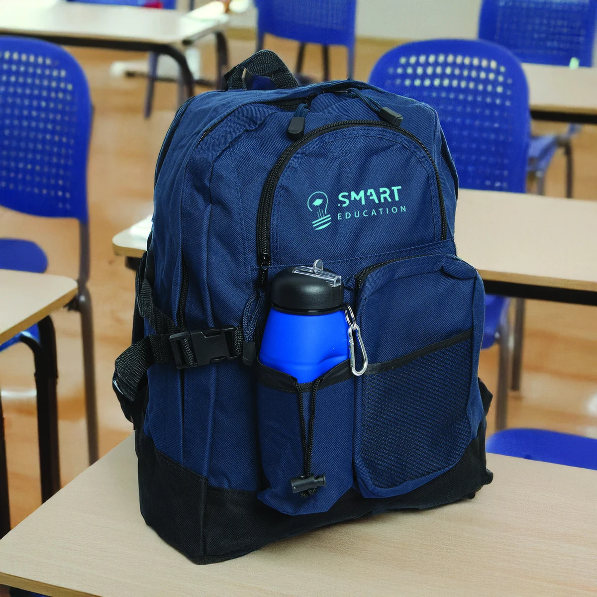 Backpack: 3 Zippered Compartments 1