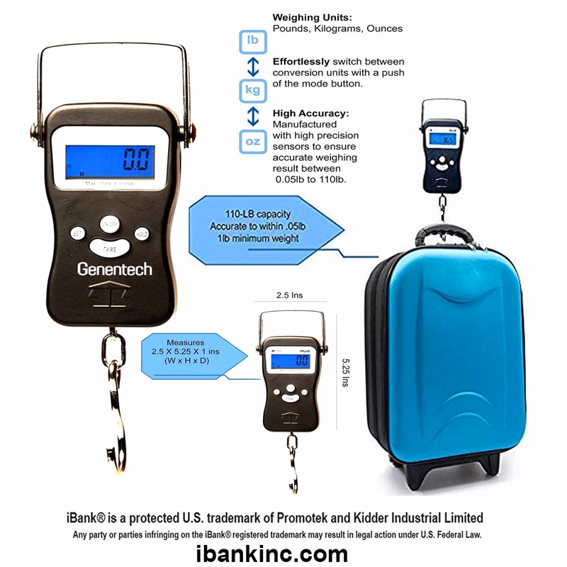 iBank ® Electronic Digital Travel Luggage Scale