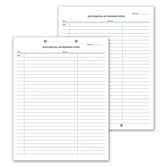 Supplemental & Treatment Notes, Two Hole Punch 1