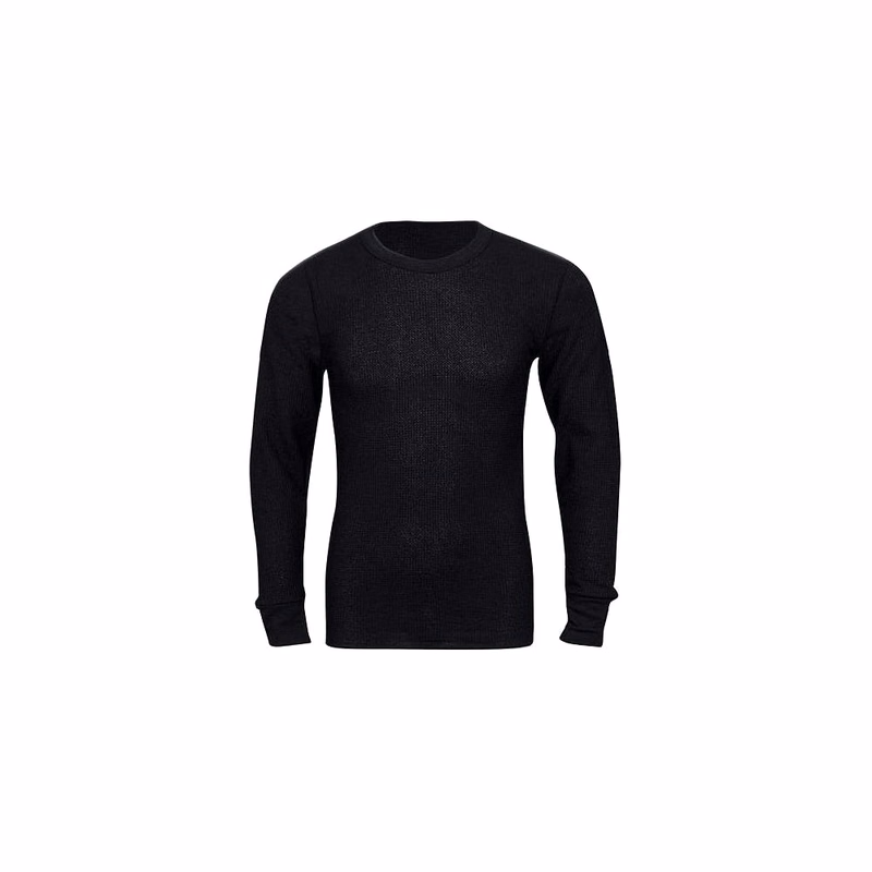 Men's Thermal Tops - Black 4X
