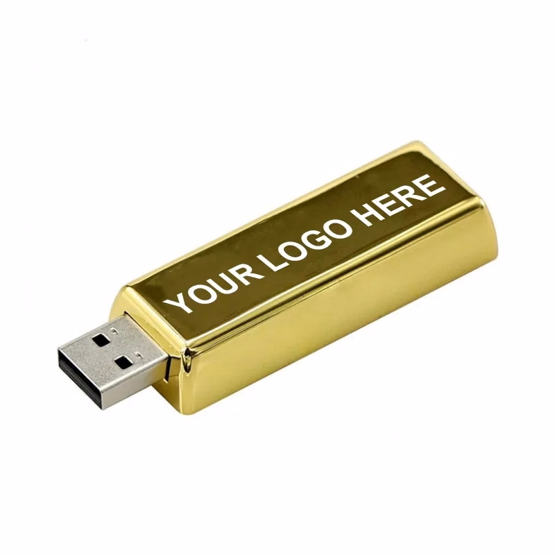32G Gold Bar Shape Usb Flash Drive