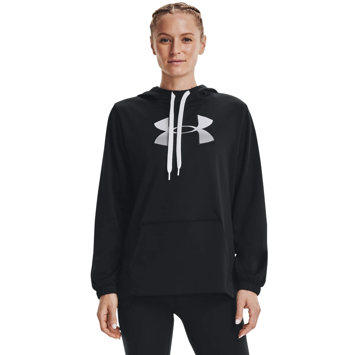 Women's Armour Fleece Big Logo Gradient Flock Hoodie 1