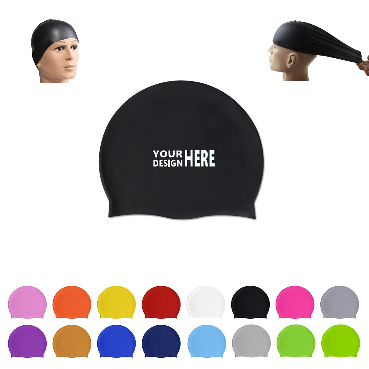 Custom Silicone Swim CapMOQ 100 1